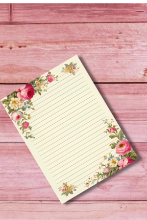 Bloco de anotações Floral