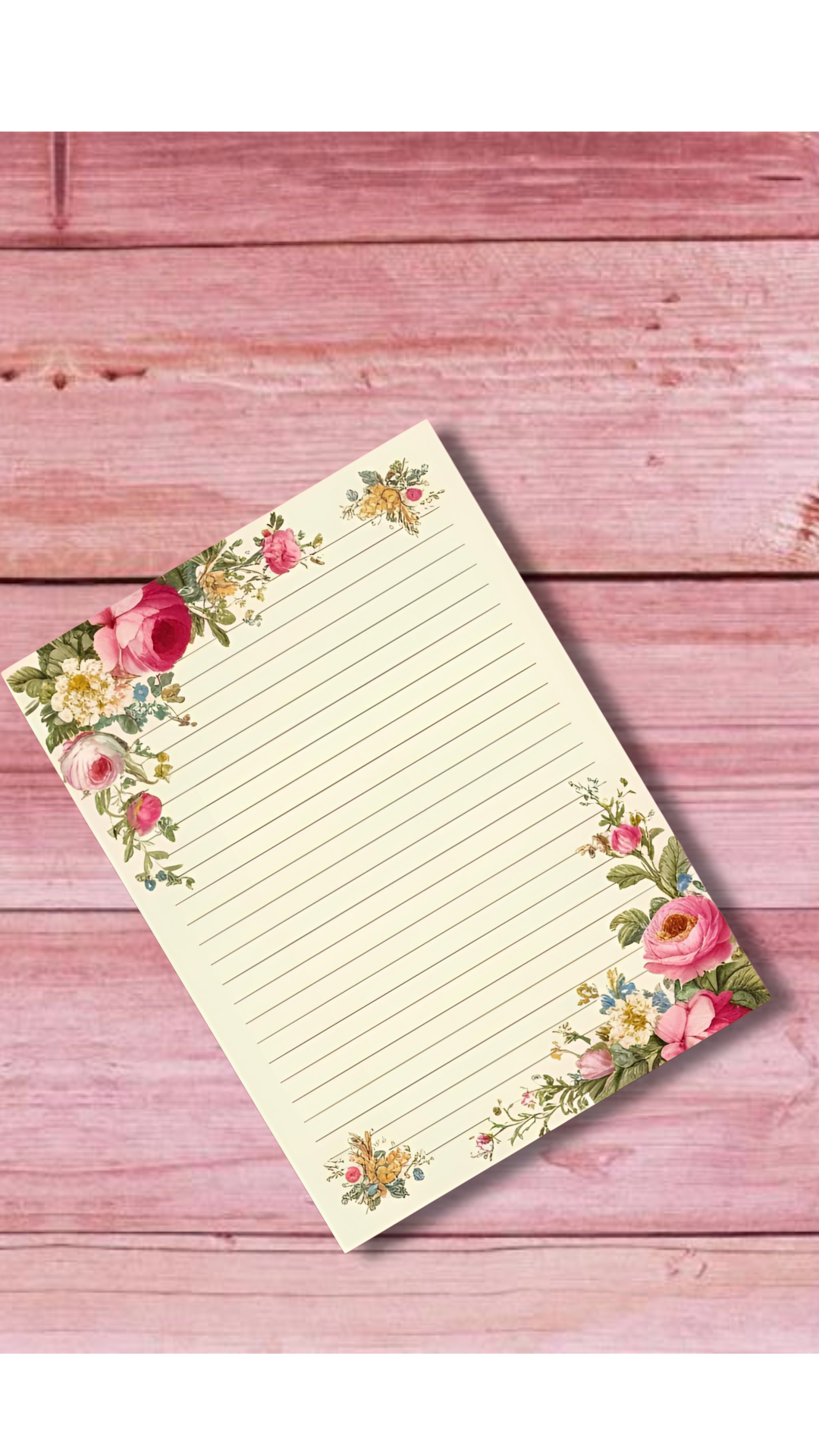 Bloco de anotações Floral