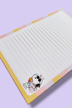Bloco de anotações Snoopy