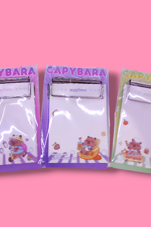 Bloco capivara + prancheta