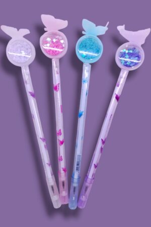 Caneta Glitter - Borboleta