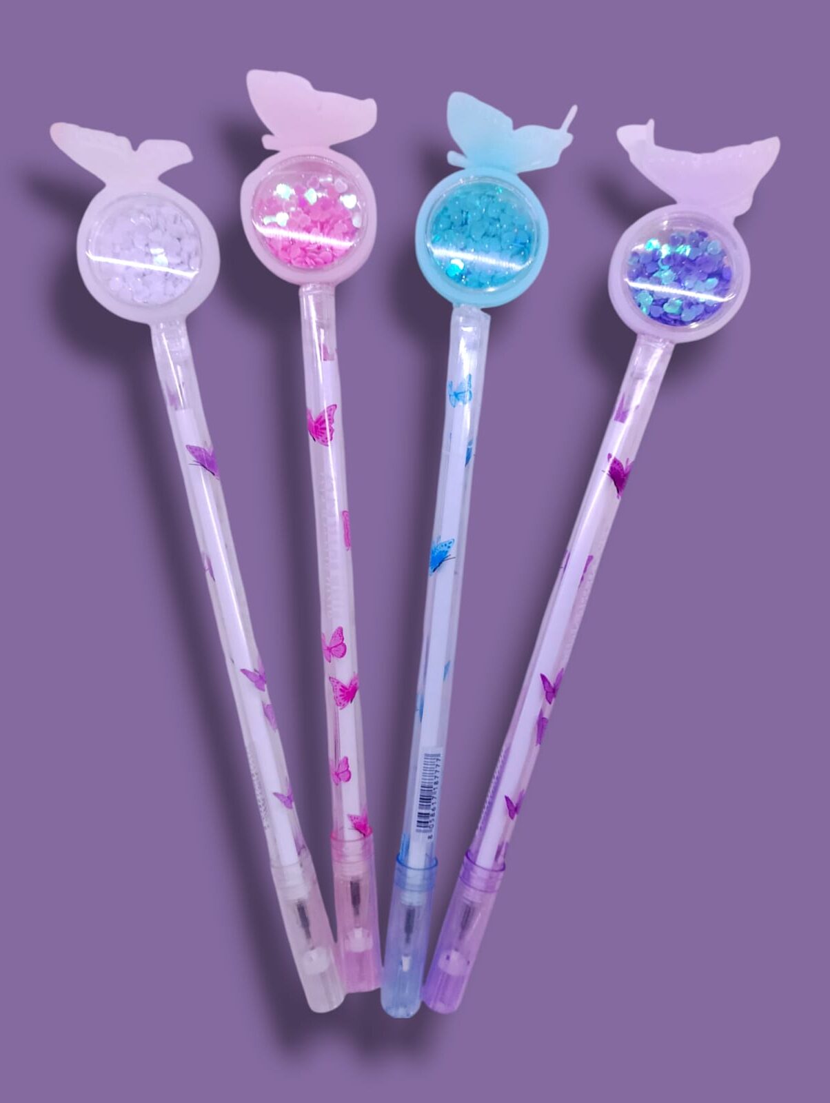 Caneta Glitter - Borboleta