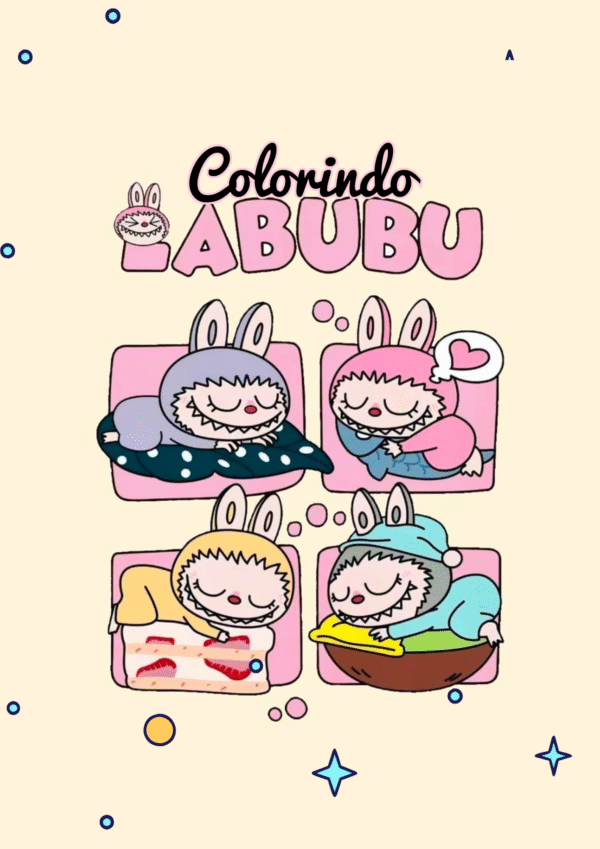 Livro de colorir Labubu