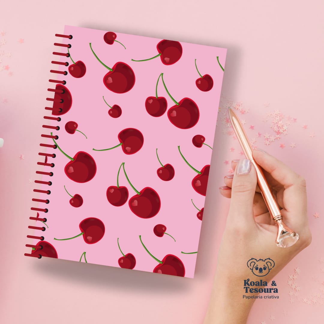 Caderno cereja